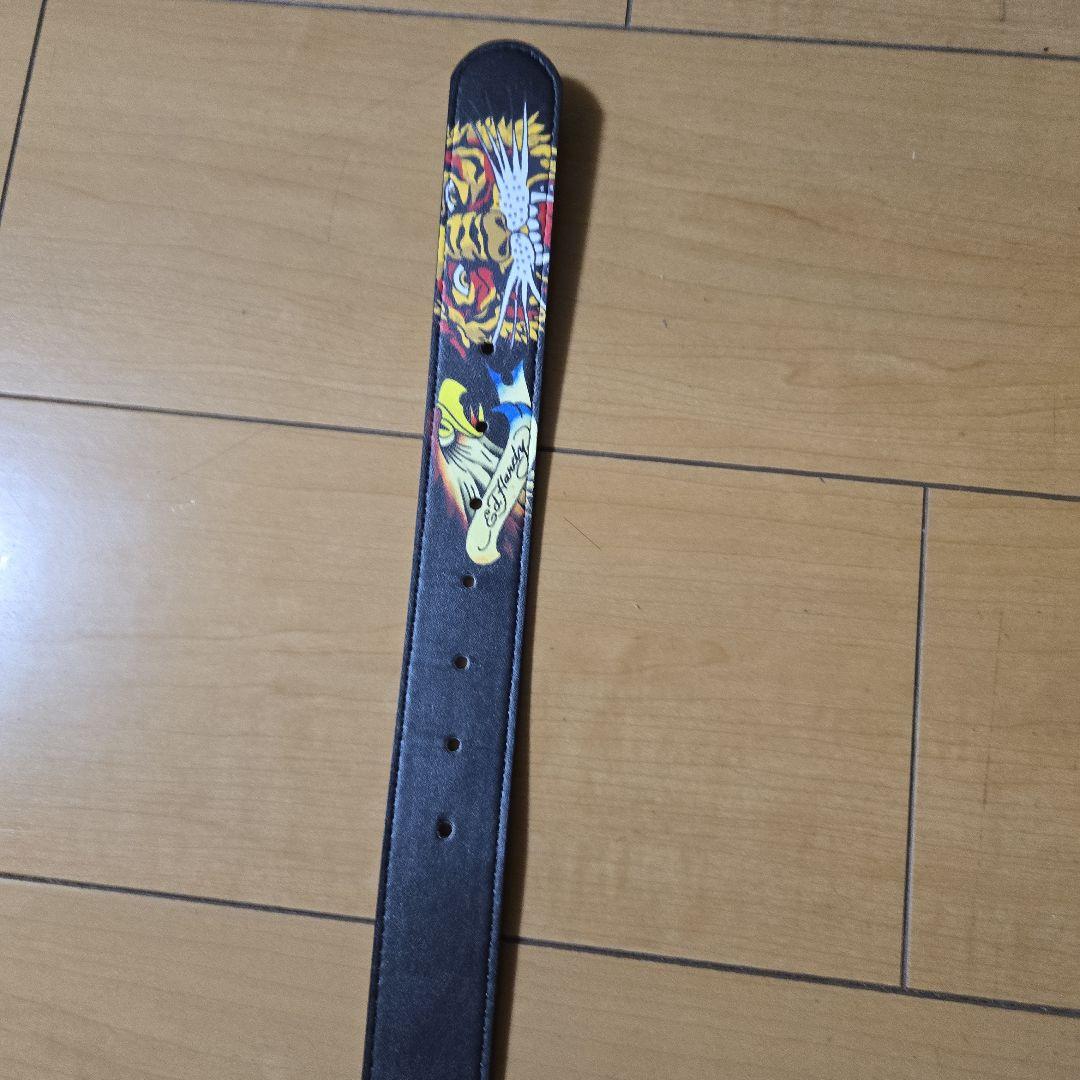《超希少》エド・ハーディー　レザーベルト　Lサイズ　y2k sk8 グランジ