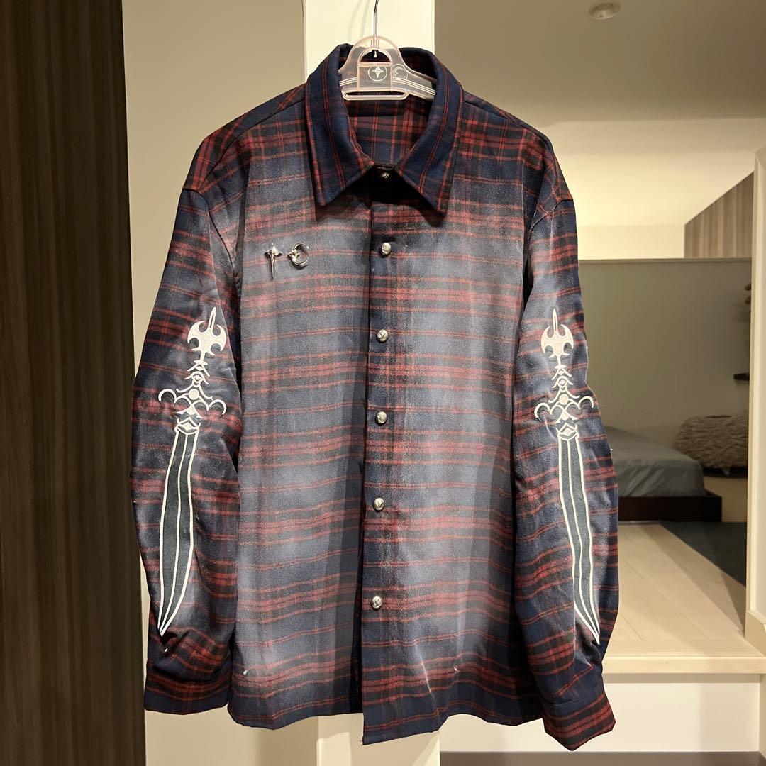 thug club チェックシャツ THUG CLUB チェック シャツ | ブルー | FARFETCH JP