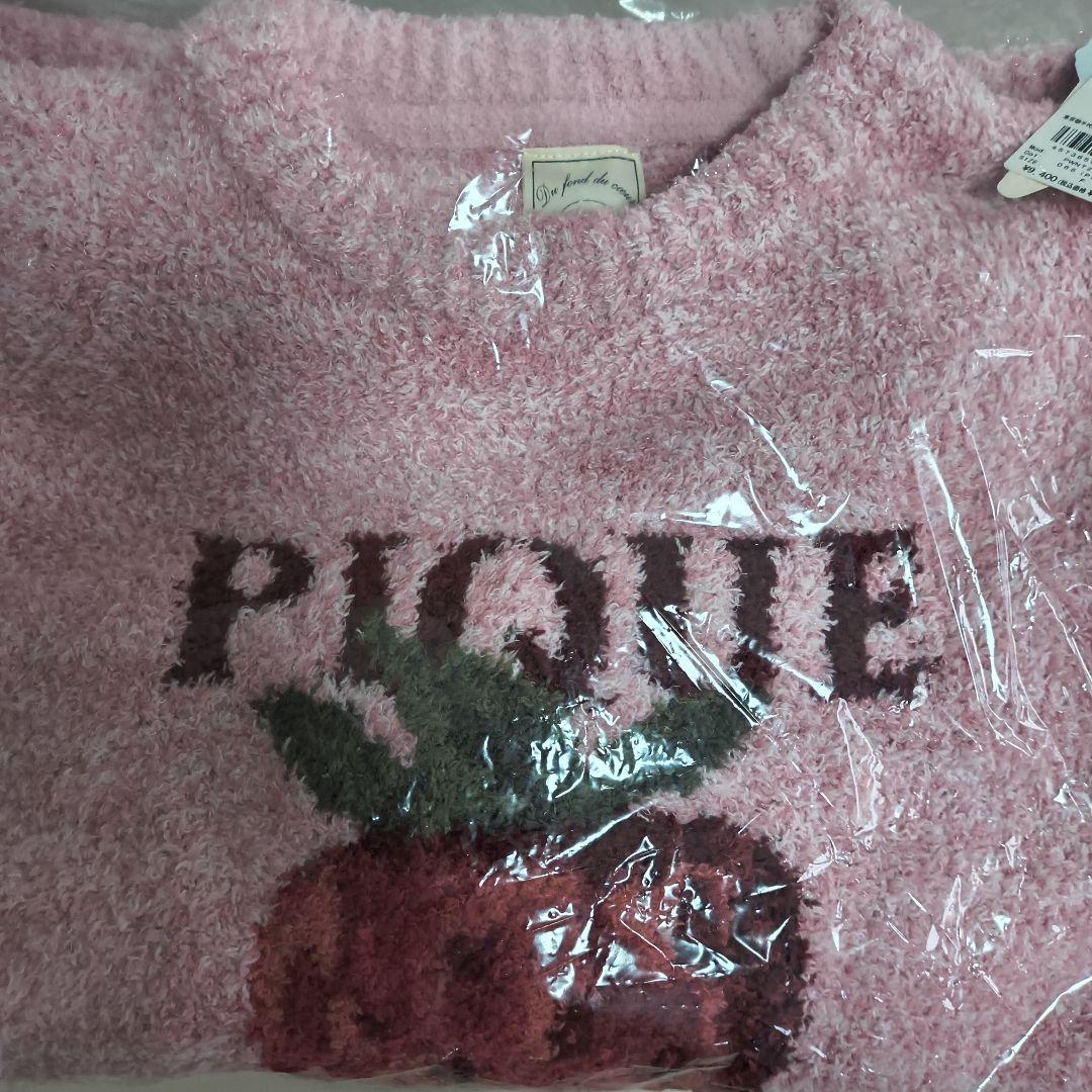 ♡新品 ジェラートピケ メランジストロベリージャガードプルオーバー