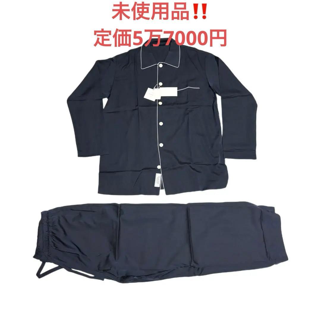 超高級✨@LOUNGE レディスベーシックシルクストレッチ パジャマ　Lサイズ 蠍座 シルクパジャマセット - エレガントで快適なパジャマ