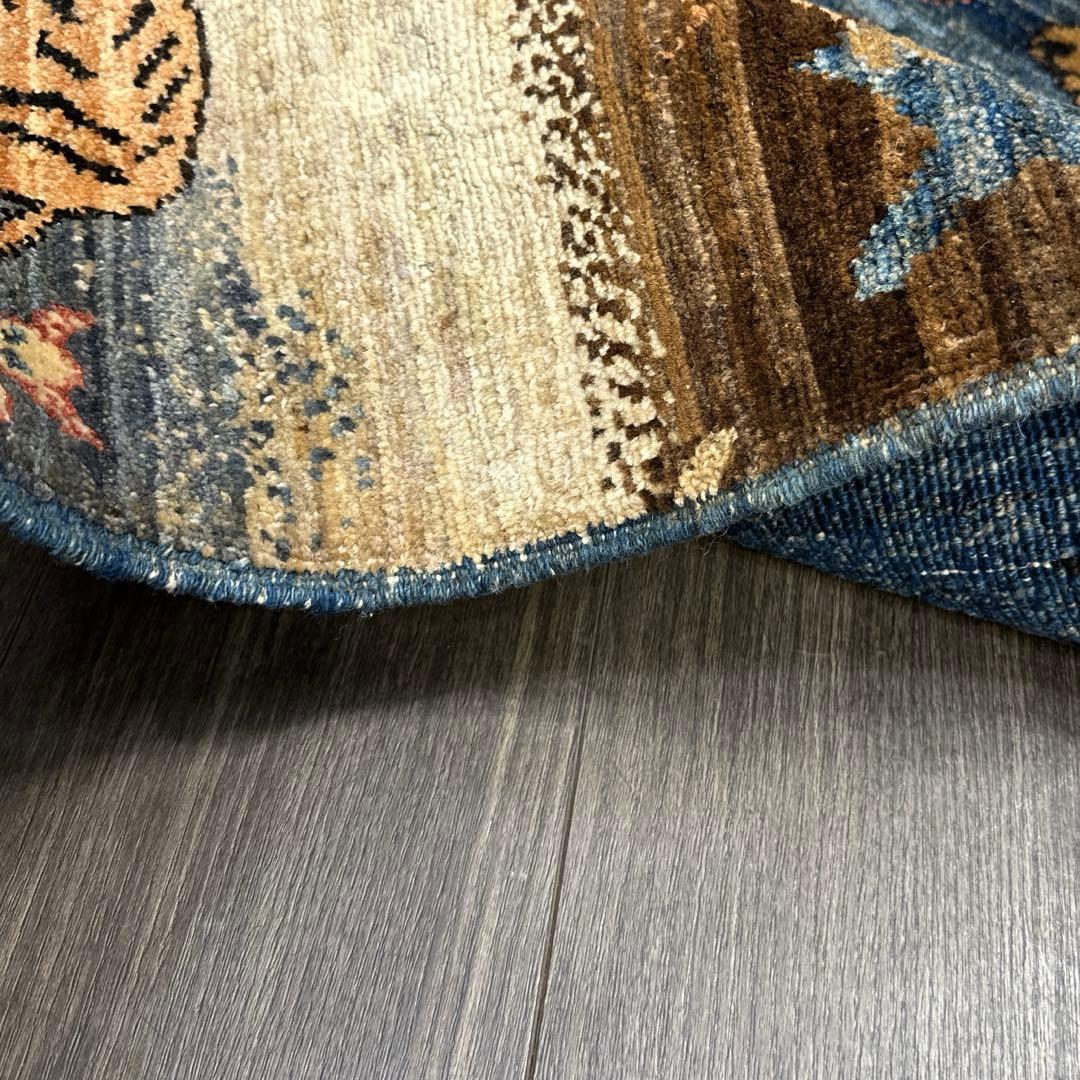 123x85cmペルシャラグ手織り絨毯アフガンガズニファインウールペルシャ