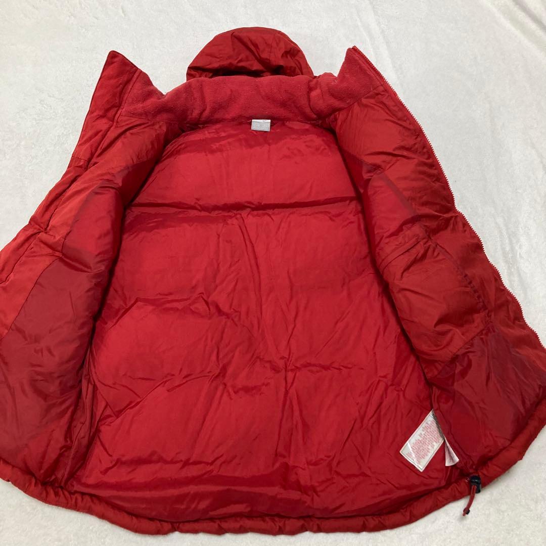 希少90s'NIKE フード有り ダウンベスト 赤acgナイキジャケット - メルカリ