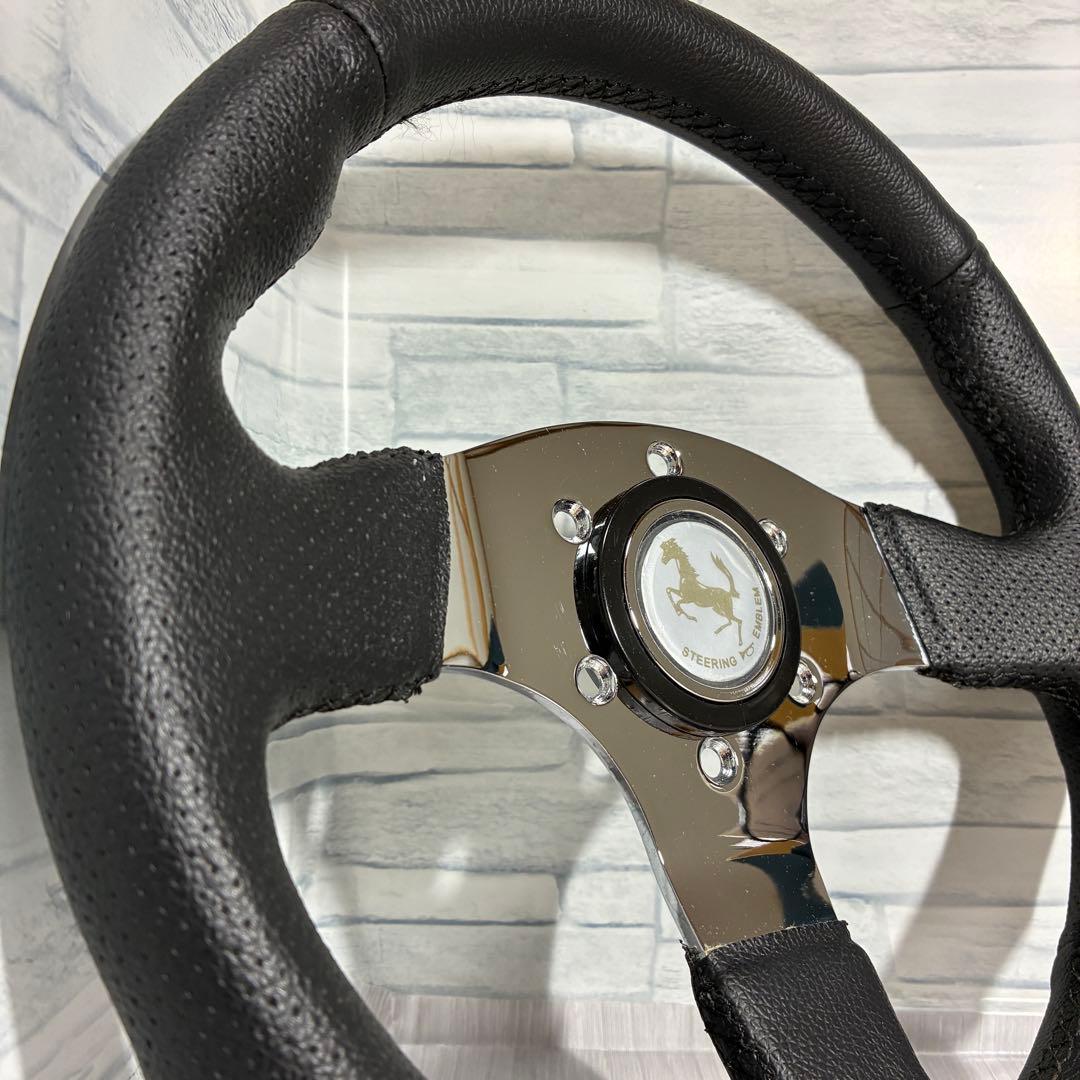 美品】Braith ブレイス レザー ハンドル ステアリング 【美品】Braith