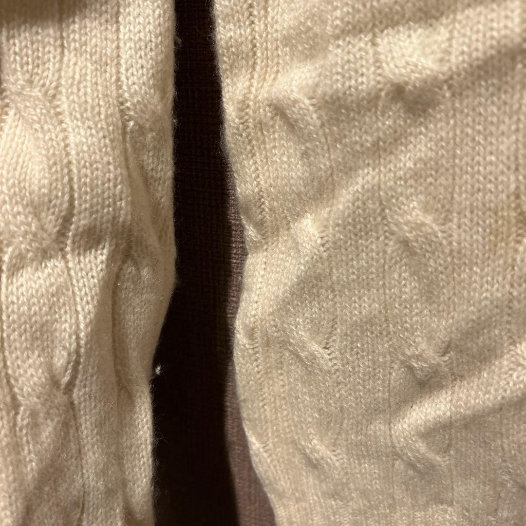 《送料込》Ralph Lauren ケーブルニット L カシミヤ100%