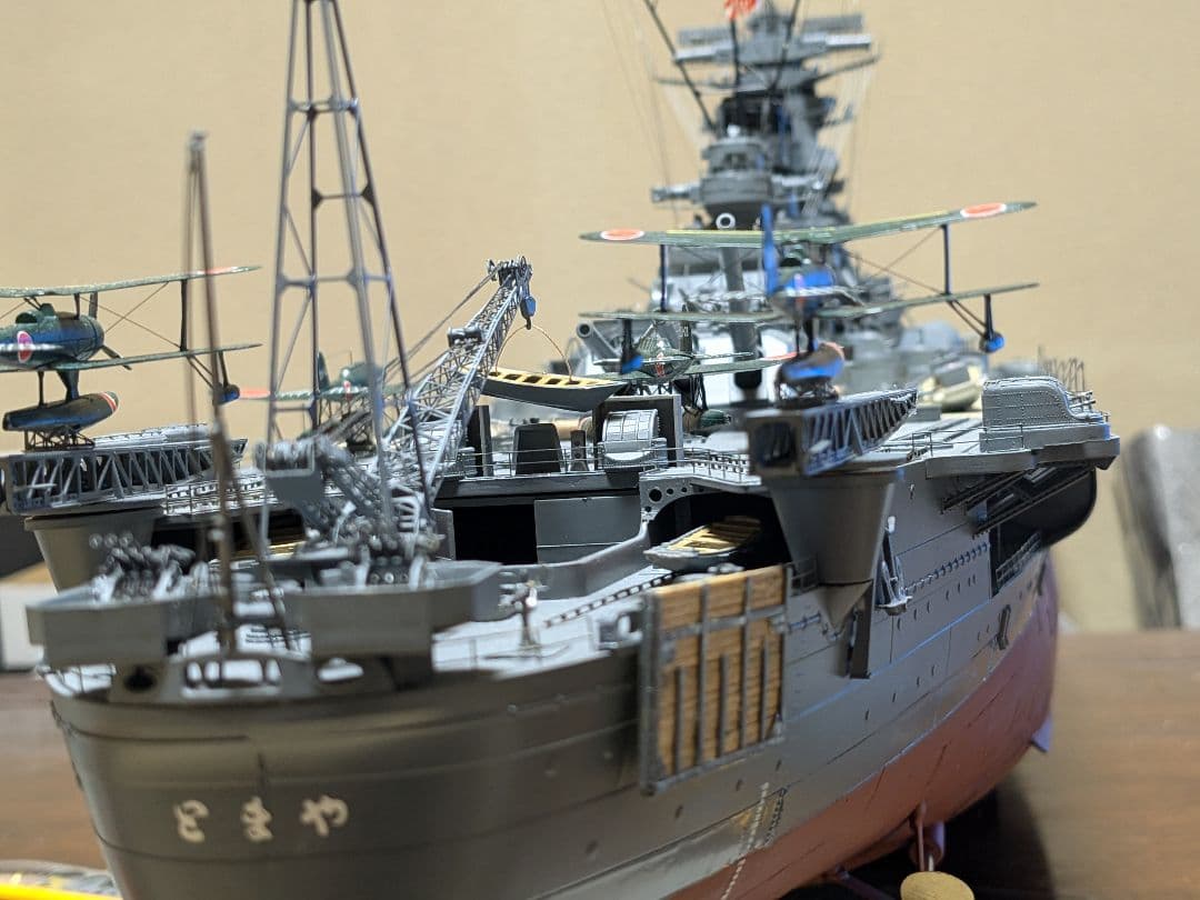 戦艦大和モノクローム1/200 完成品 アクリルケース付き - メルカリ