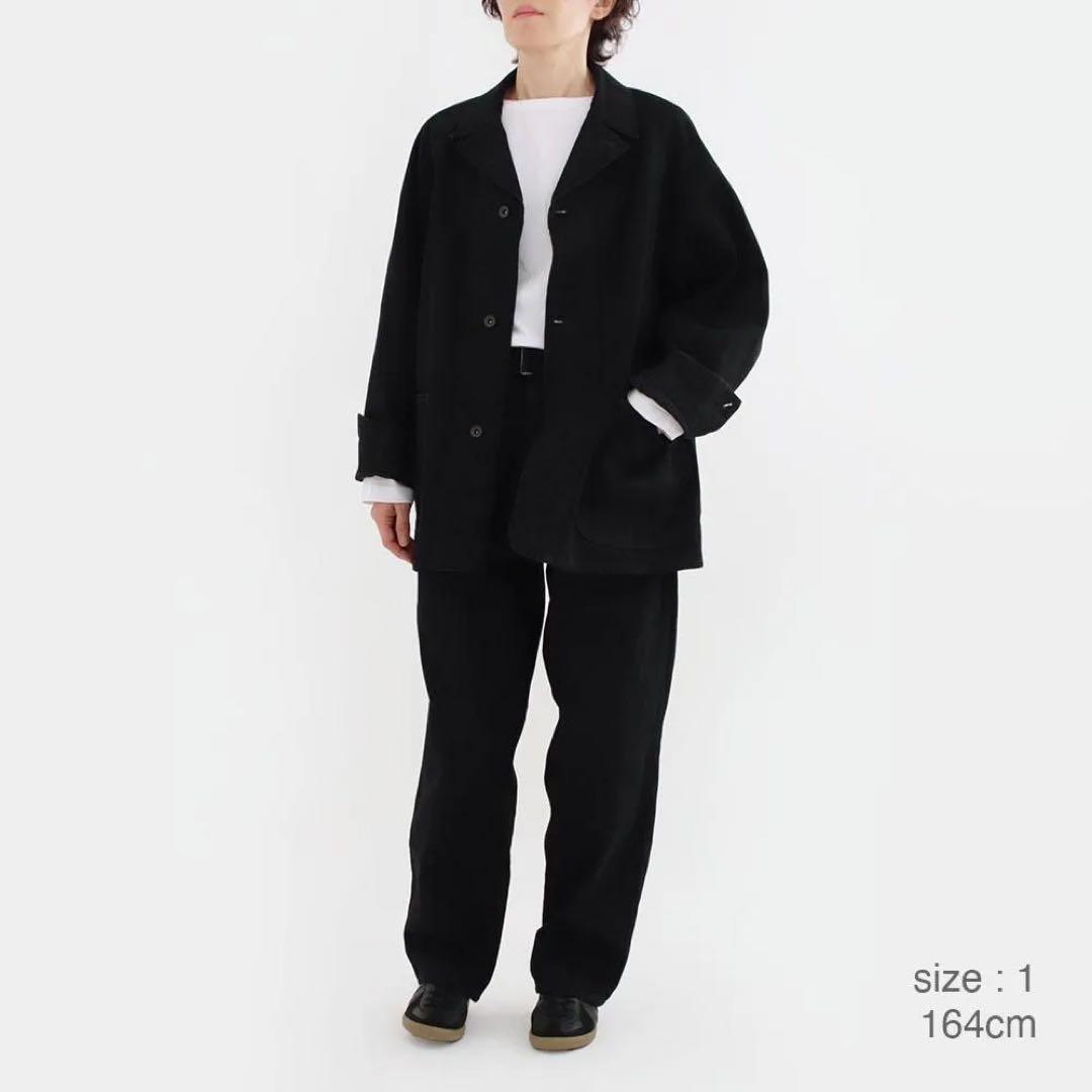 hagimo2000様☆25AW COMOLI ブラックデニム ワークジャケット - メルカリ