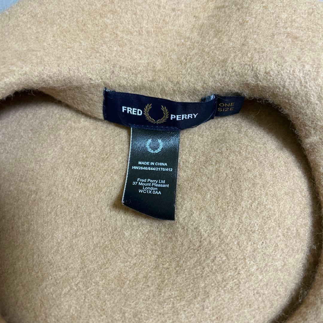 FRED PERRY ベージュ ベレー帽 - 帽子新品 通販