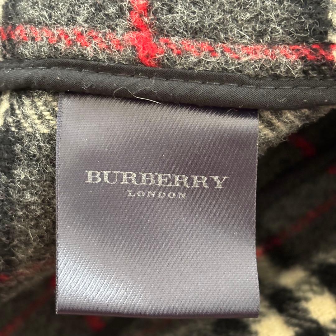 バーバリーロンドン ノバチェック ダッフルコート ウール メンズ48 L