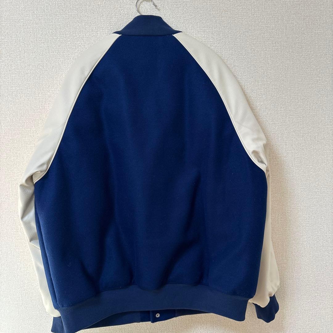 アディダス ボンバージャケット XL スタジャン 青 白美 黄色 美品