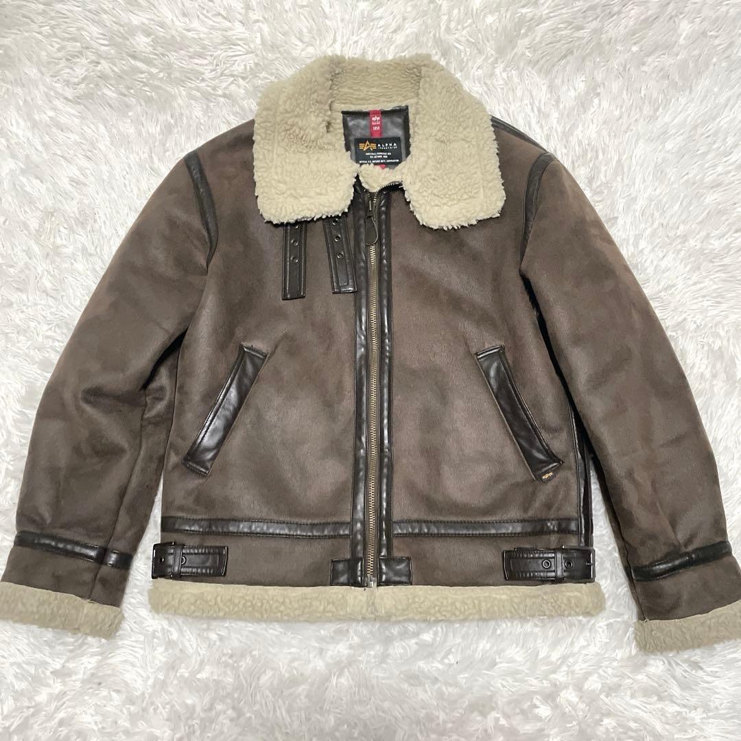 アルファインダストリーズ　B-3 ムートンジャケット　フライトジャケット　L B-3 フェイクムートンジャケット | アルファ インダストリーズ(ALPHA