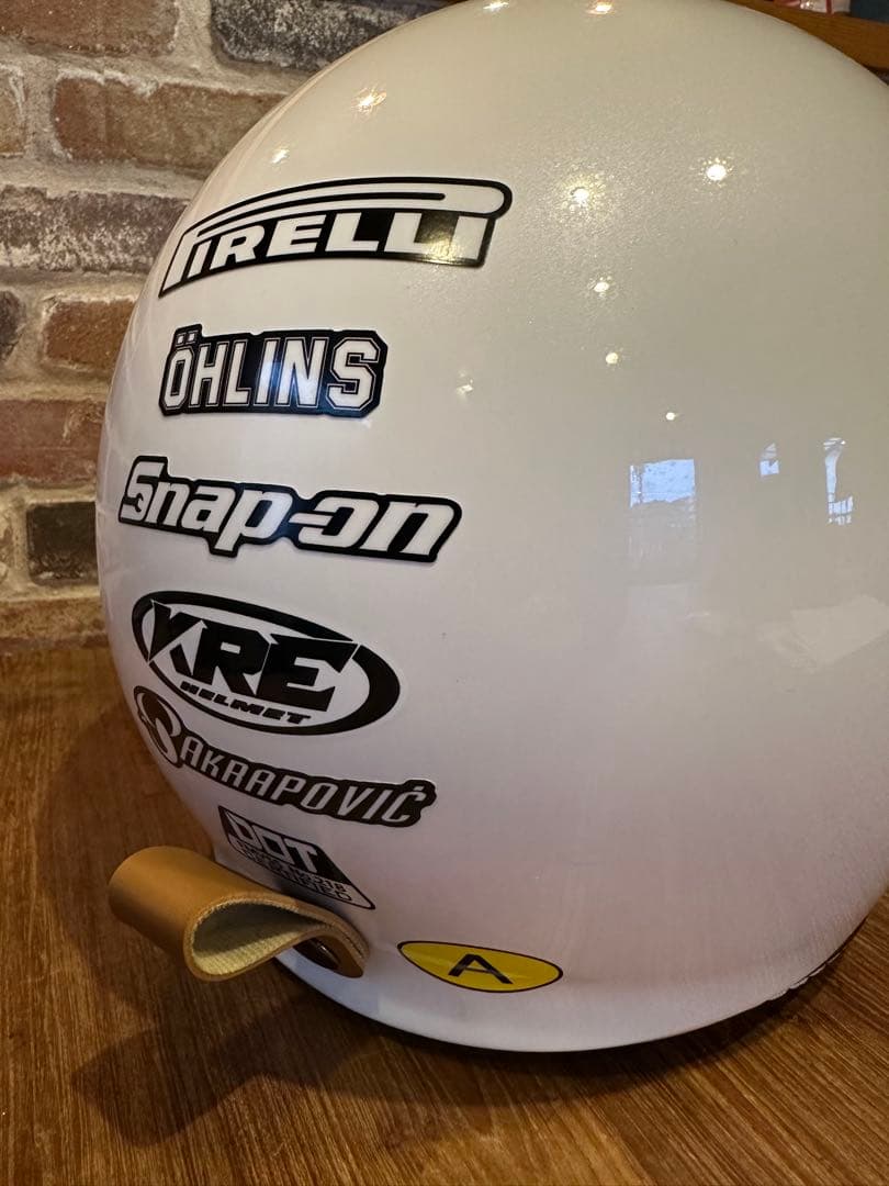 ほぼ新品❗️未使用品‼️KRE ジェットヘルメット ホワイト - メルカリ