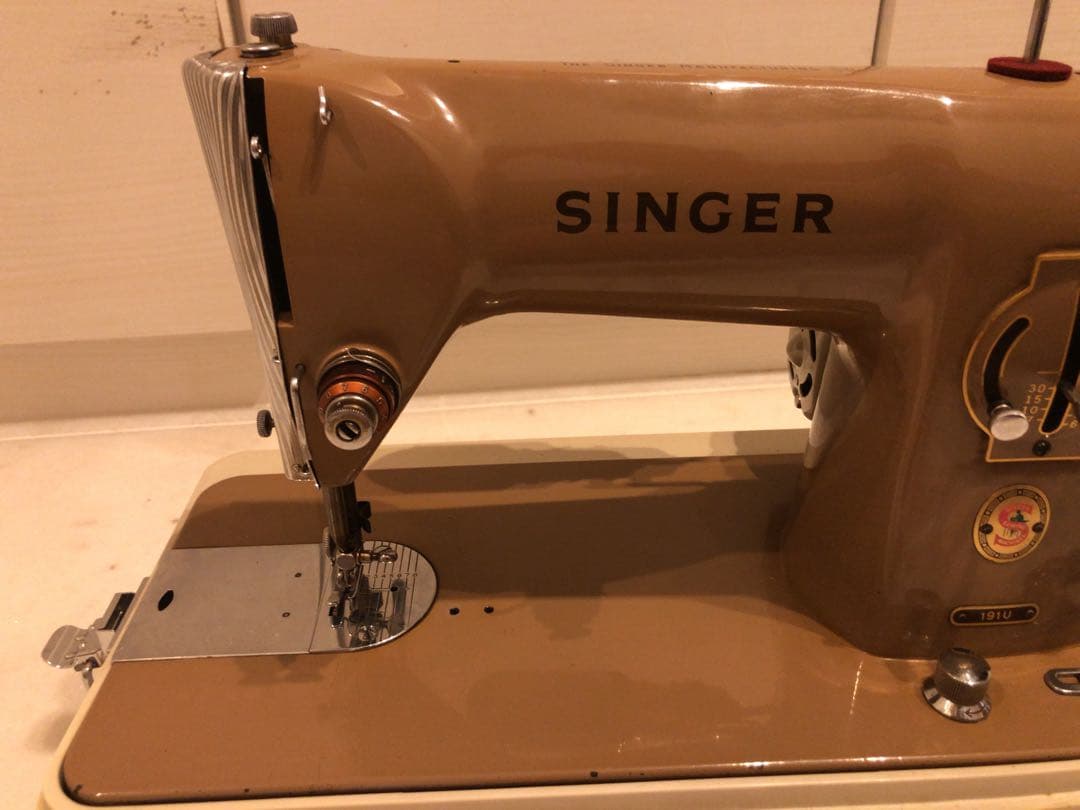 SINGER ミシン ベージュ191Uアンティーク