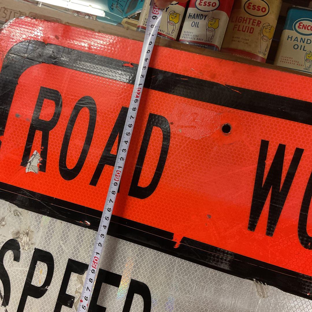 USA ストリート看板 ROAD WORK