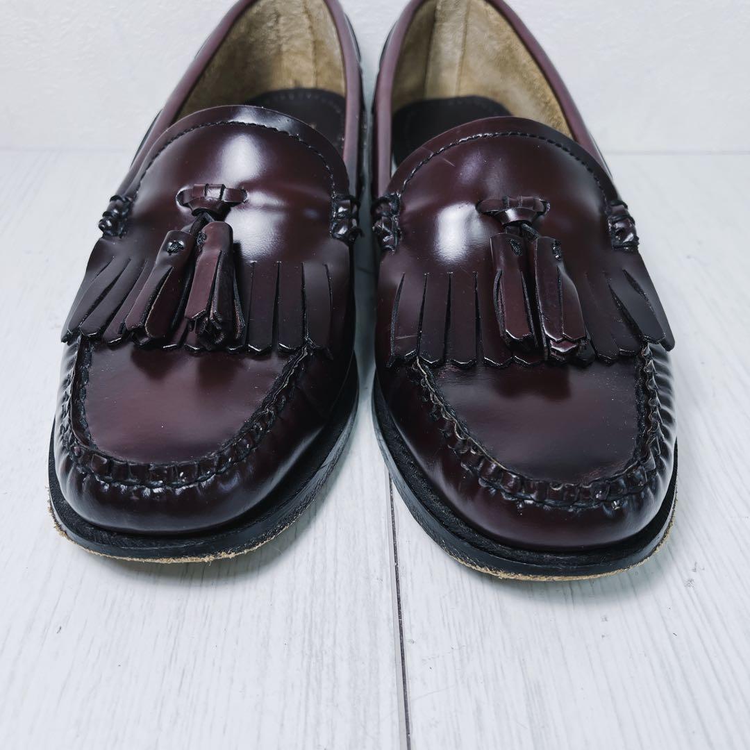 【美品】✨G.H.BASS 24㎝ タッセルローファー WINE 現行