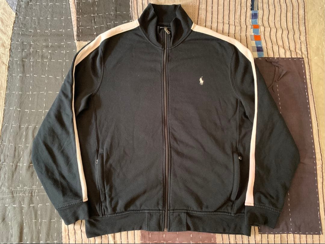 90s XL ralph lauren vtg スウェット地 トラックジャケット 90s XL ralph lauren vtg スウェット地 トラックジャケット 中古・古着