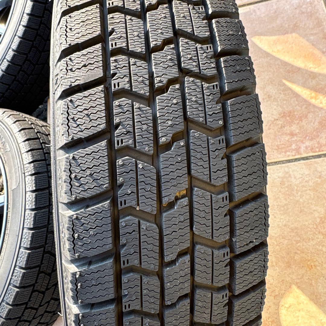 155.65R14 GOODYEARホイールナットセット美品中古スタッドレス