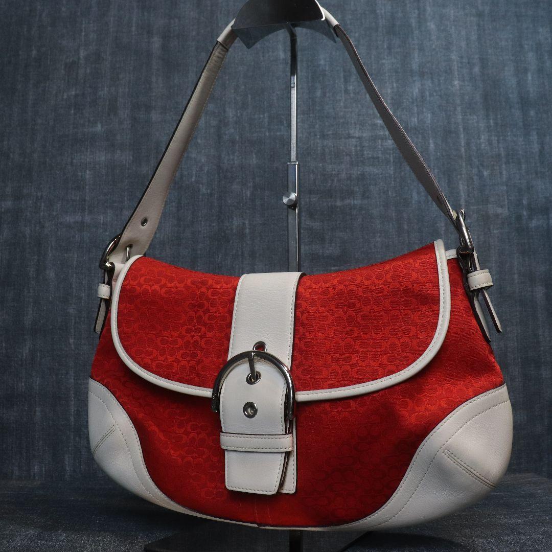 Coach Soho RED Signature Shoulder Bag