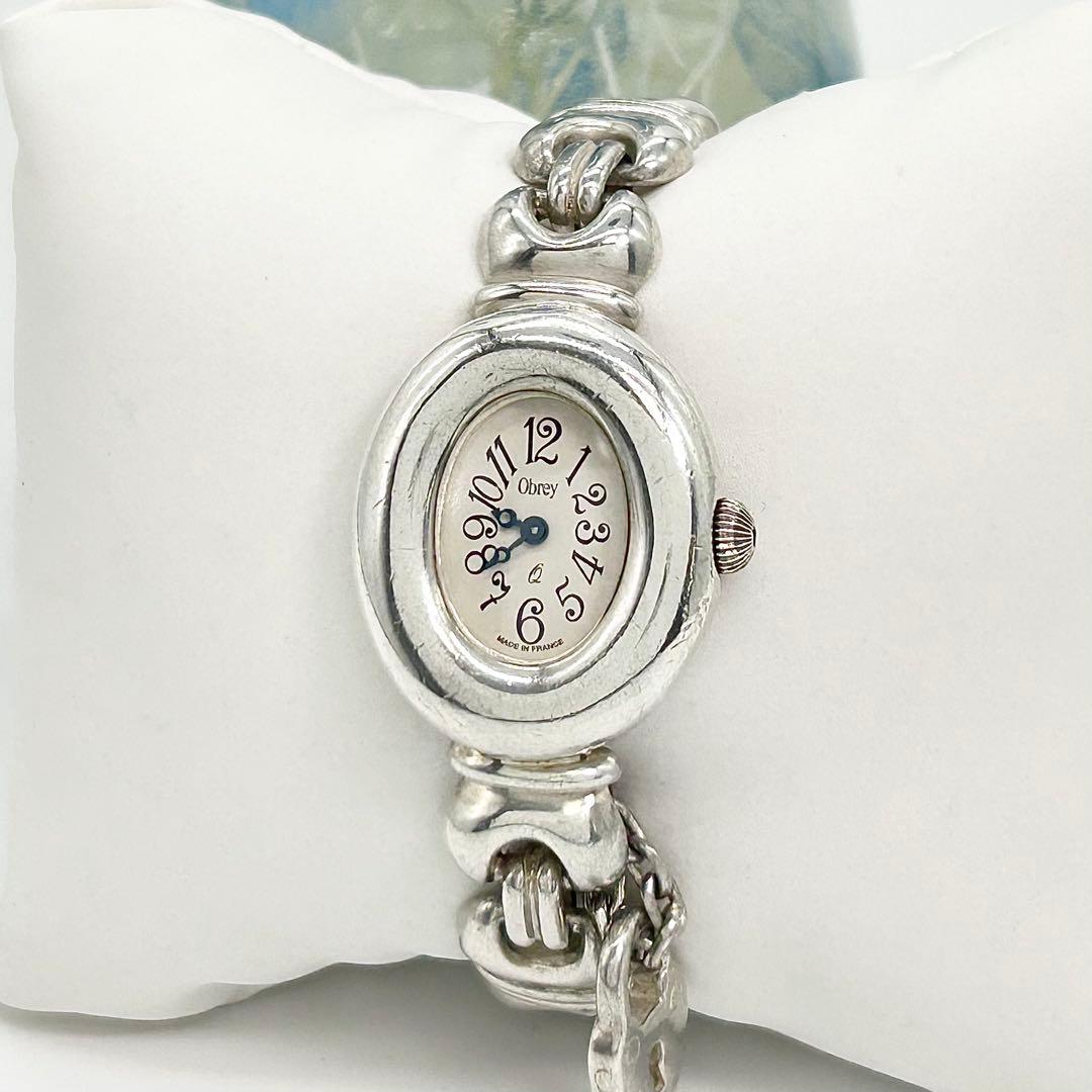 Obrey オブレイ 銀無垢 SOLID SILVER 純銀 クォーツ 腕時計 - メルカリ