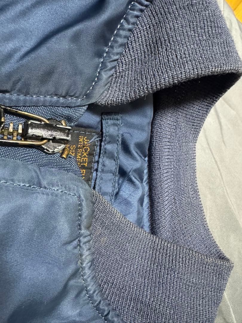 ALPHA 米国製 50s復刻 MA-1 フライトジャケット エアフォースブルー