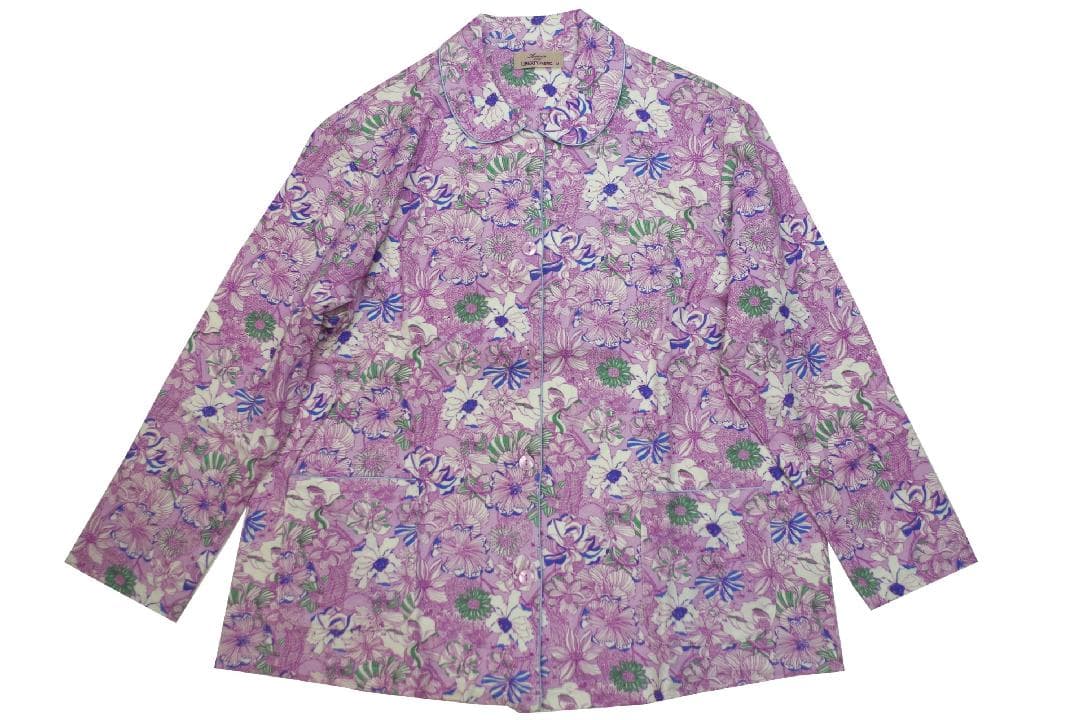 新品】リバティ LIBERTY fabric 秋冬物パジャマ（M) 日本製