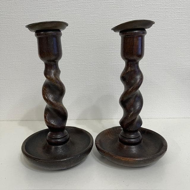 最終値下げ イギリス製 アンティーク キャンドルスタンド2本セット イギリスアンティークの2本用キャンドルスタンド、シルバープレートの