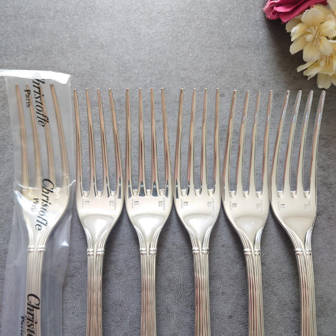 希少 美品 クリストフル オセアナ テーブルフォーク 未開封含む 6点