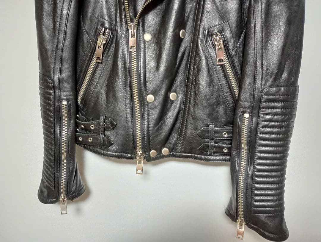 バーバリープローサム型 レザー ライダース スタッドオム STUDHOMME