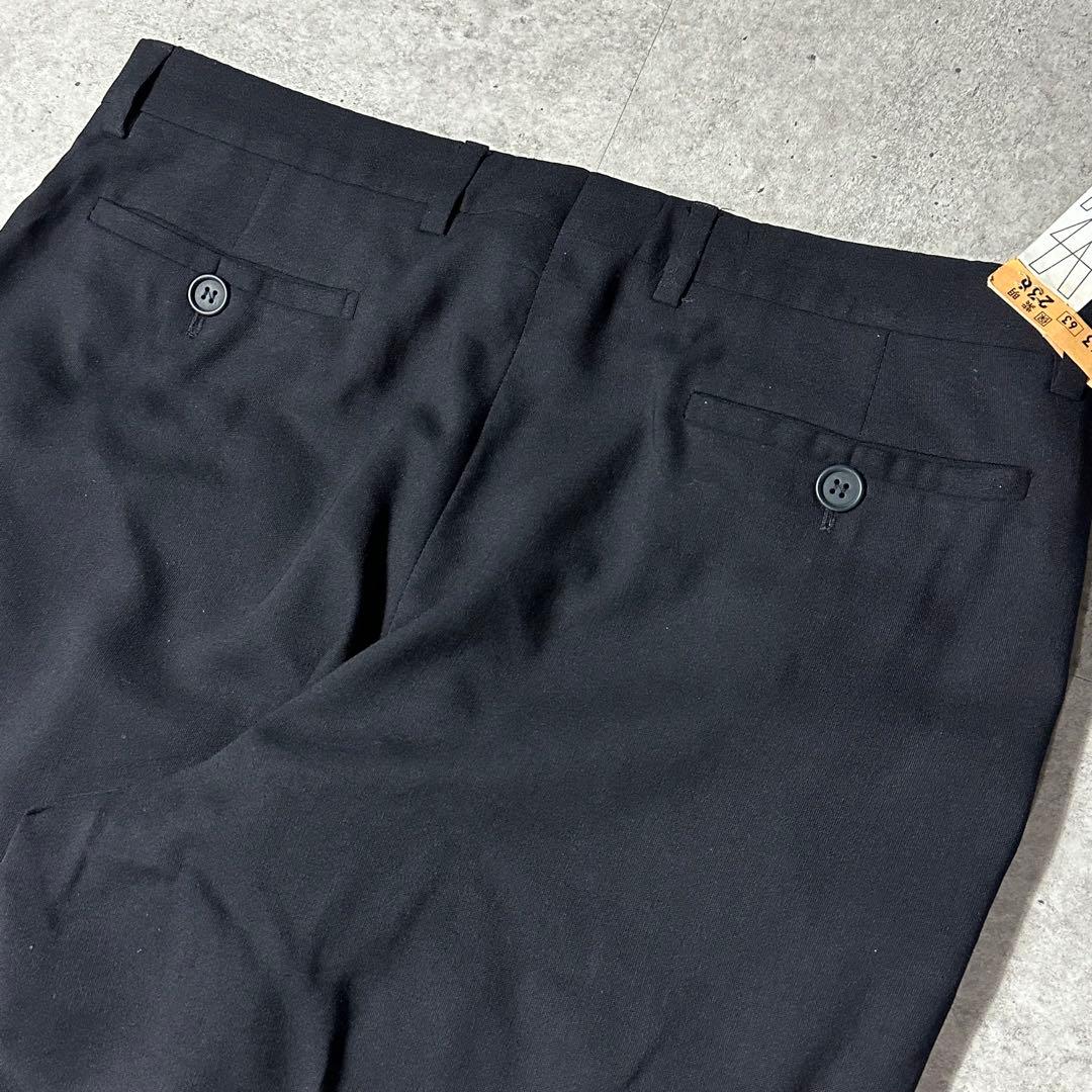 Giorgio Armani 100%ウール スラックス 黒