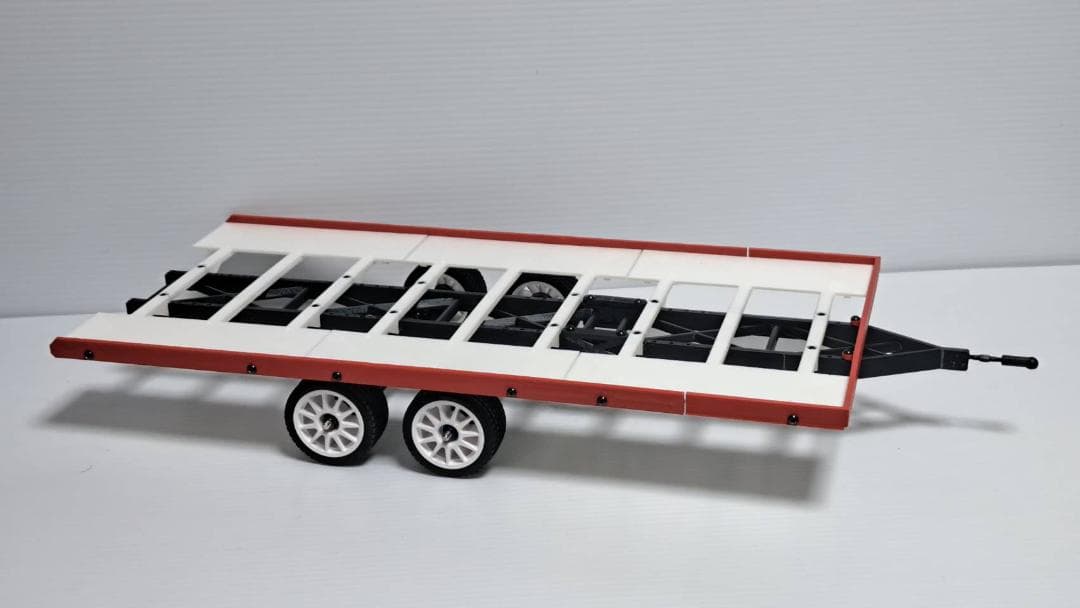 1/10 ラジコン用 車載牽引トレーラー ローダー ドリフト クローラー