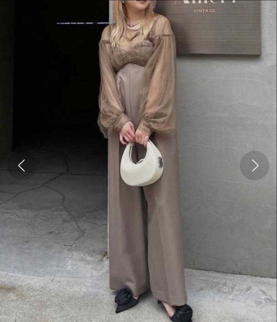 AMERI NET TULLE TOP LAYERED ROMPERS 結婚式 - メルカリ