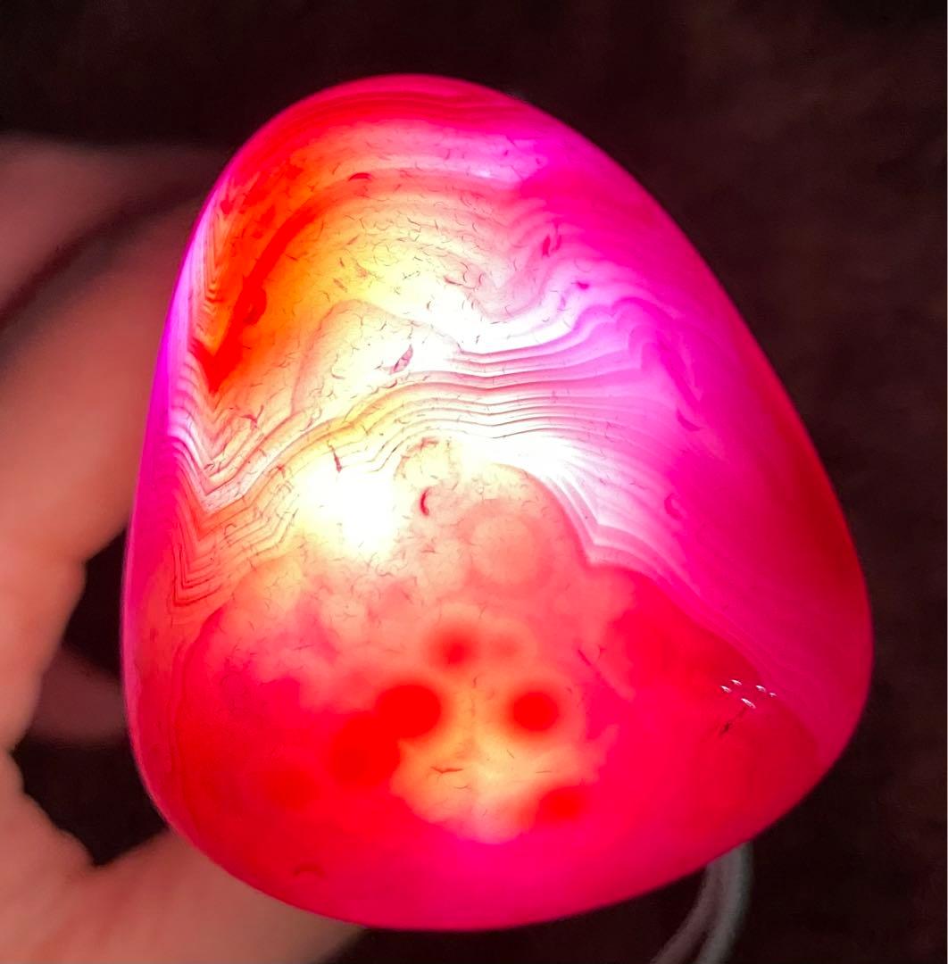 ピンク縞瑪瑙 ピンクアゲート レースアゲート マダガスカル産天然 原石