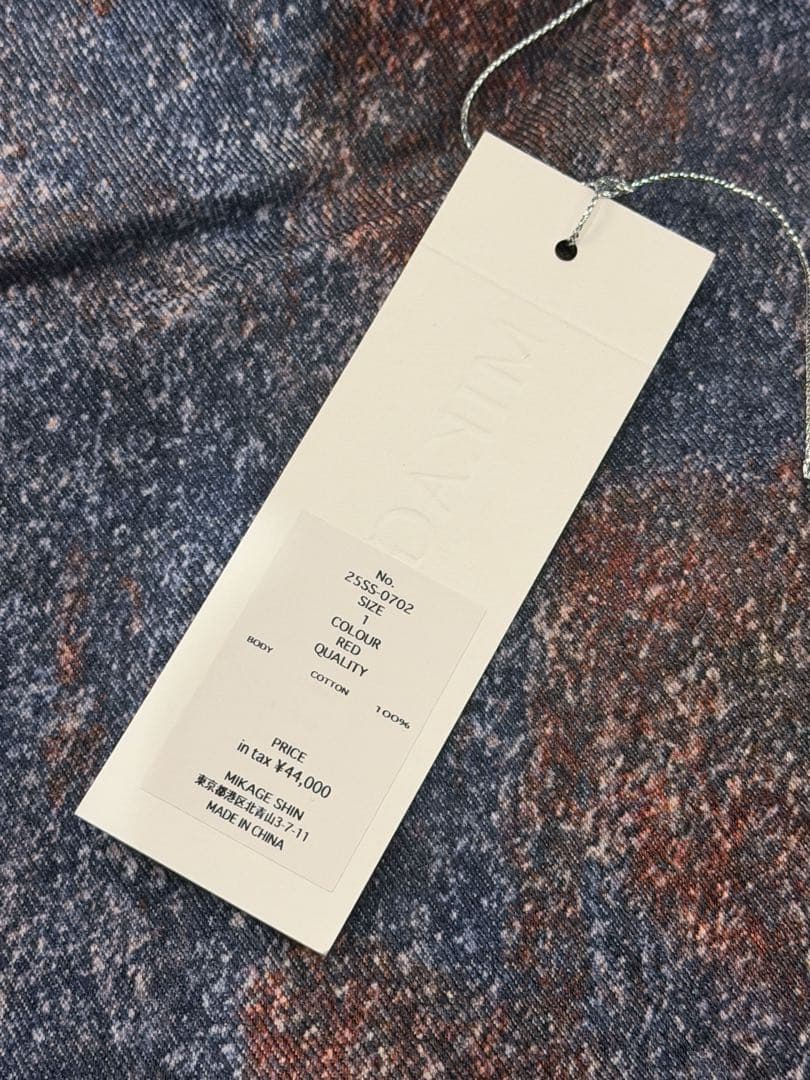MIKAGE SHIN “Sabi” Denim Pants RED サイズ1