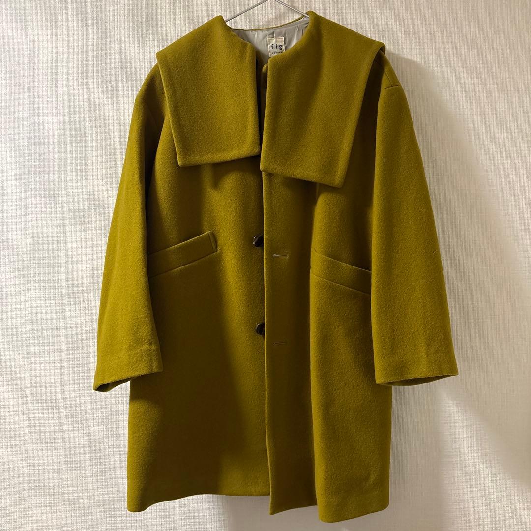 fig London マスタードコート エアリアルパイル Lottaコート - メルカリ