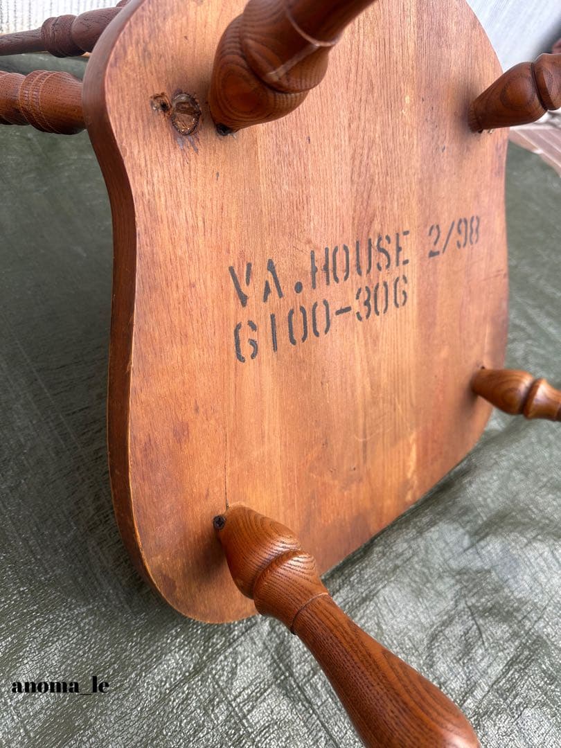 1008【ダイニングチェア】 米国 木製 ウィンザーチェア スティックバック