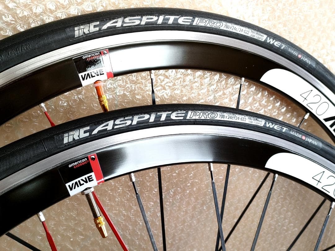 超軽量 アメリカンクラシック 10速 ホイール前後セット 自転車 ロード