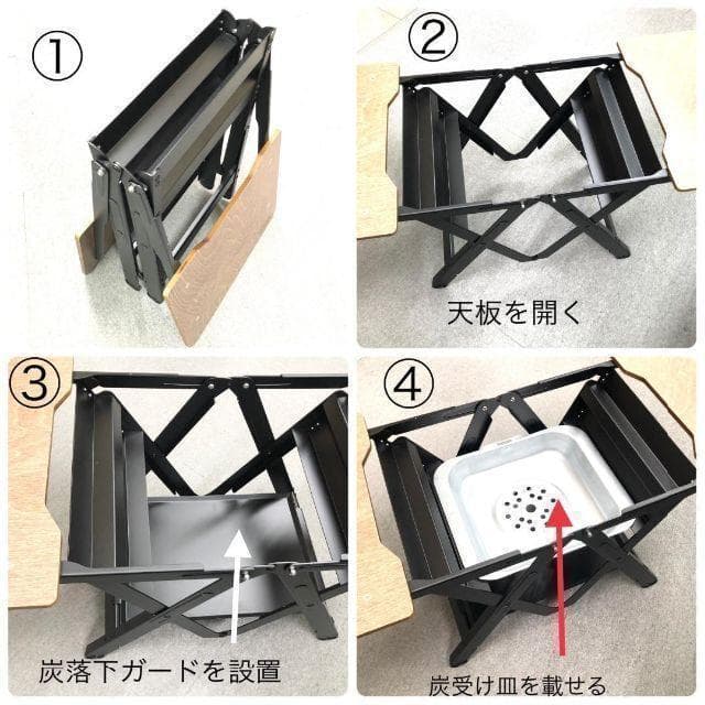 新品」 BBQグリル &テーブル コンロ アウトドア キャンプ 幅103cm