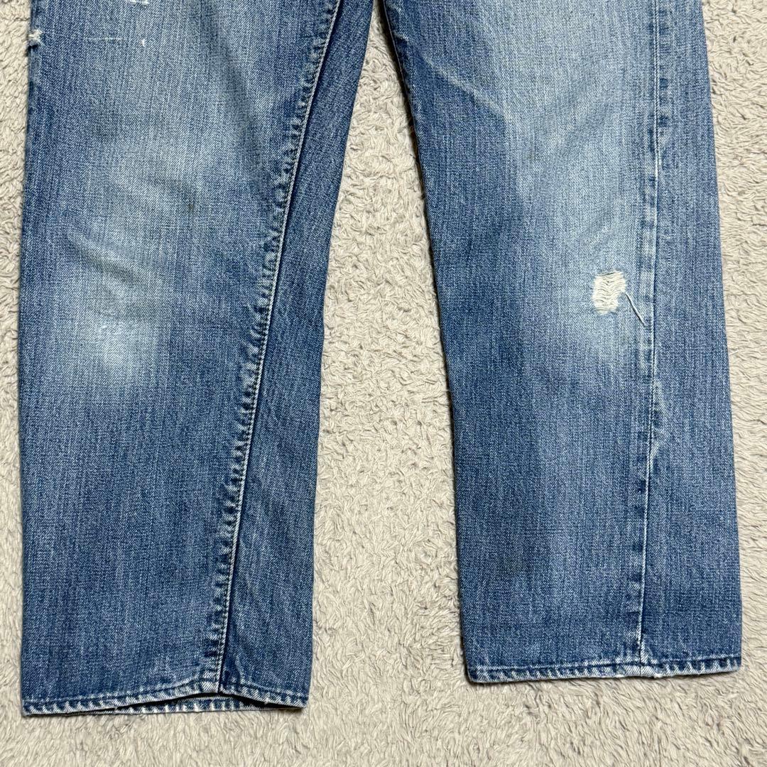 60s BIGE Levis 505リペア無デニムパンツボタン裏542TALON - メルカリ