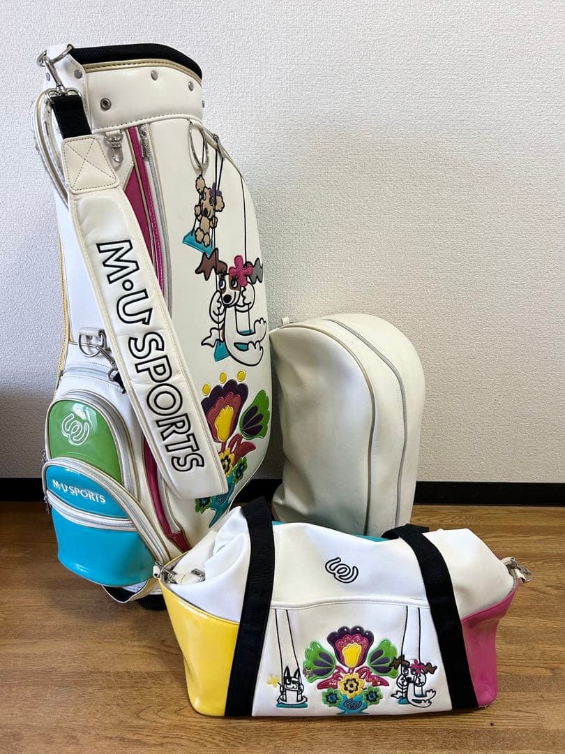 MUスポーツ/ミエコ ウエサコ ゴルフキャディバッグ 、ボストンバック