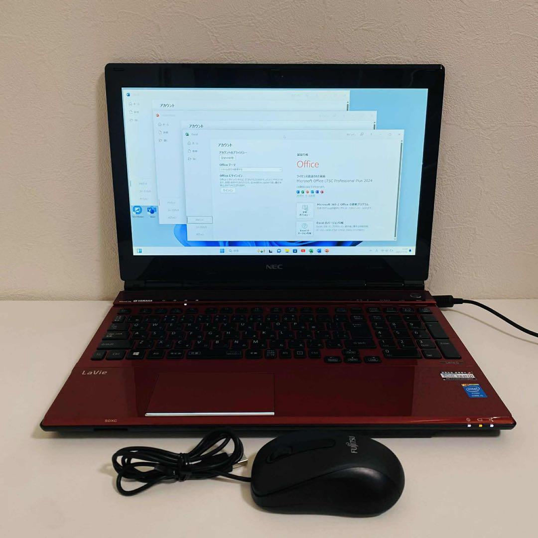 Y977 NECノートパソコン WEBカメラi5メモリ8G高速SSD Win11