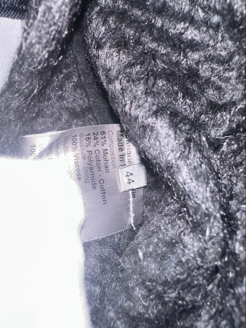 Dior Hommeディオールオム 09awモヘヤ混ラップブルゾン44◇ブラック