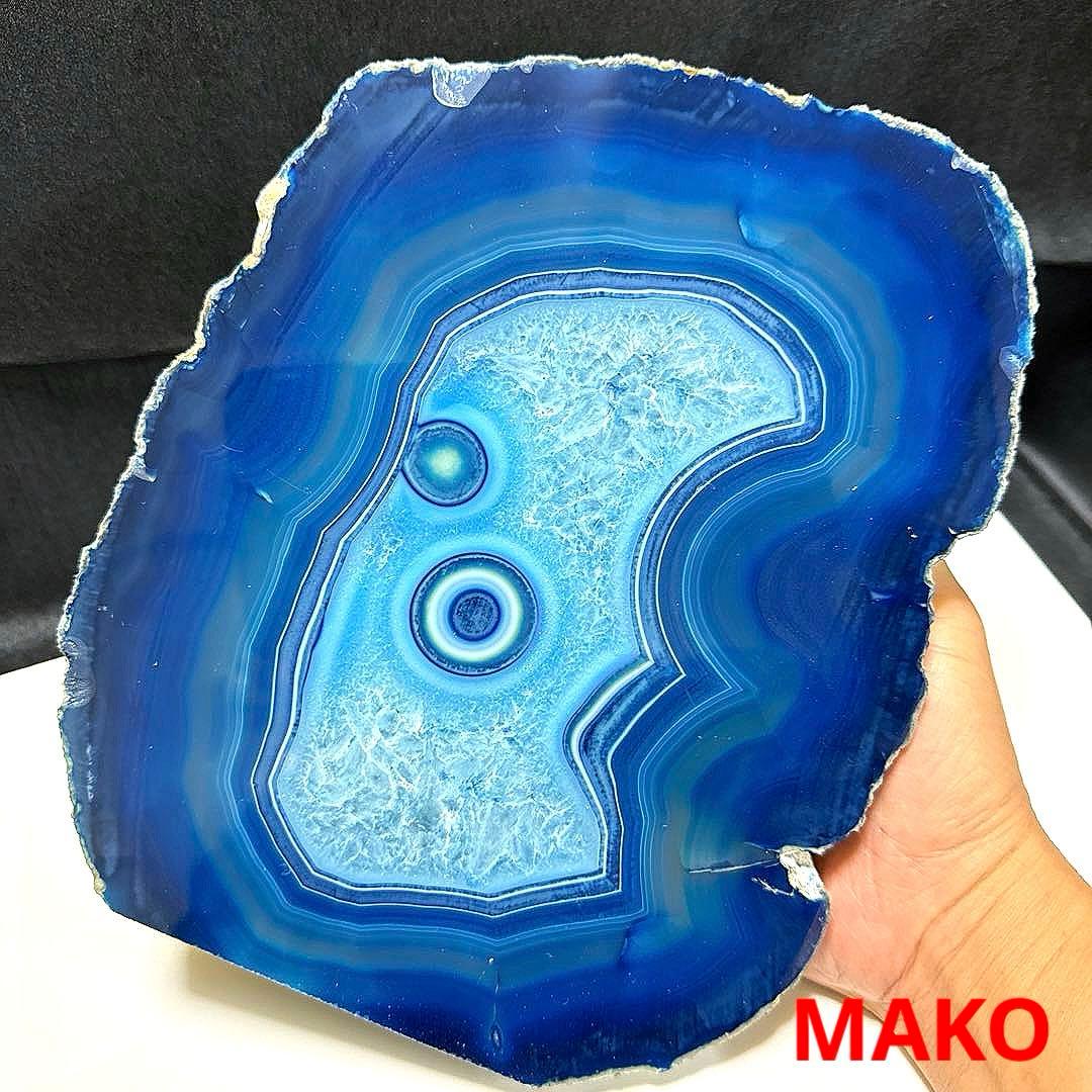 M1821☆ブルー瑪瑙原石5.0Kg☆天然石 原石☆N51010