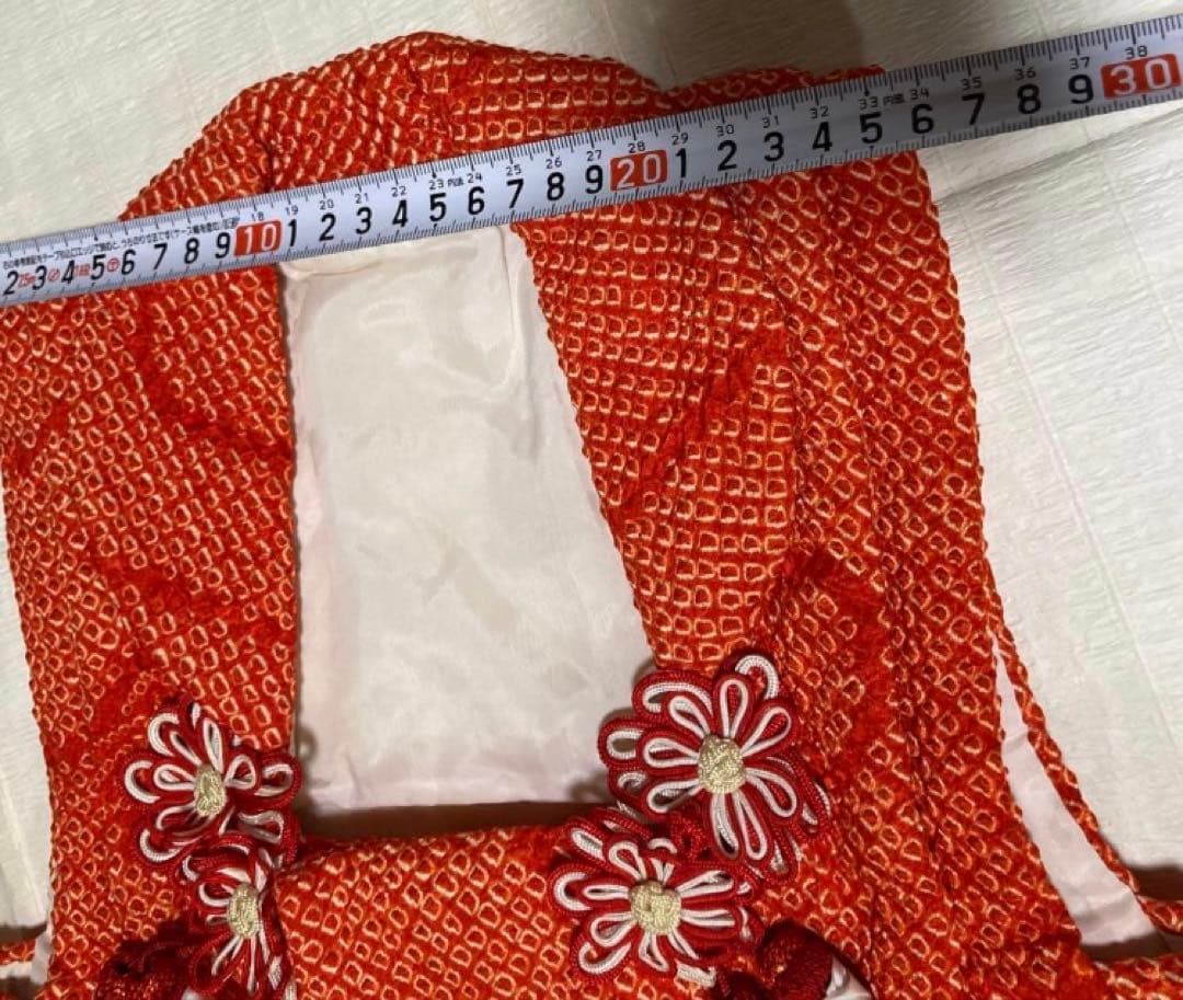 超豪華 七五三着物フルセット 着物被布長襦袢半襟付総絞り染め分け金糸3
