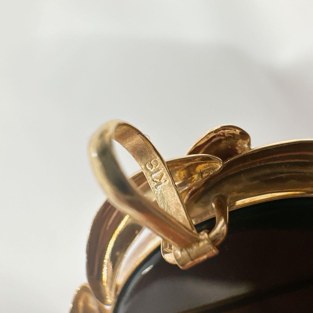 F.W.Klein カメオ天然石 k18ペンダント&ブローチ 総重量8g - メルカリ