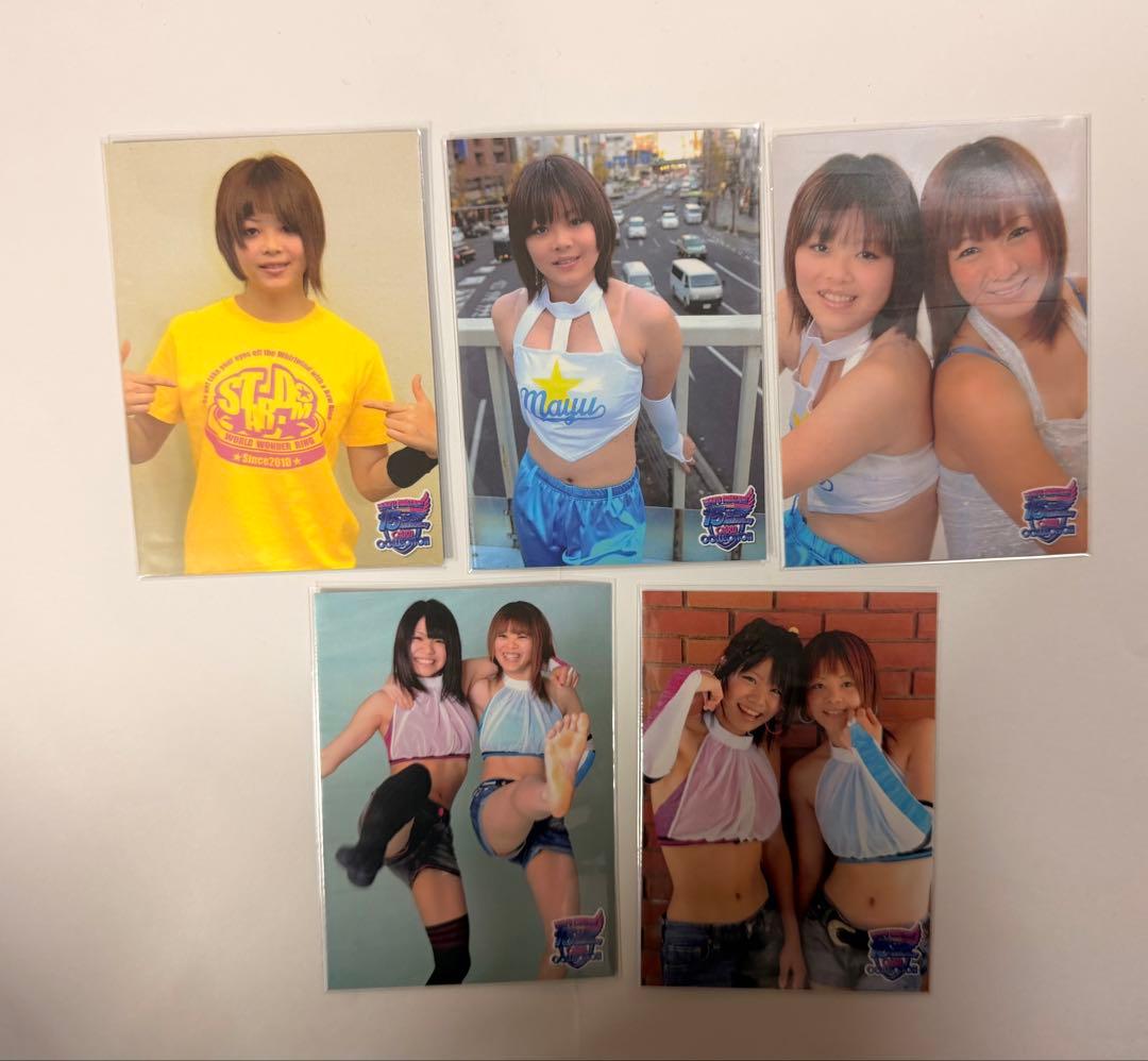 女子プロレス マリーゴールド 岩谷麻優 15周年カード 5種セット A