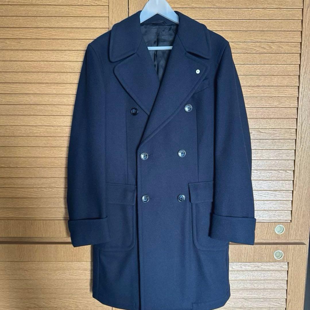 ✨美品✨L.B.M.1911 ルビアム　カーコート　ウールコート　ネイビー　48
