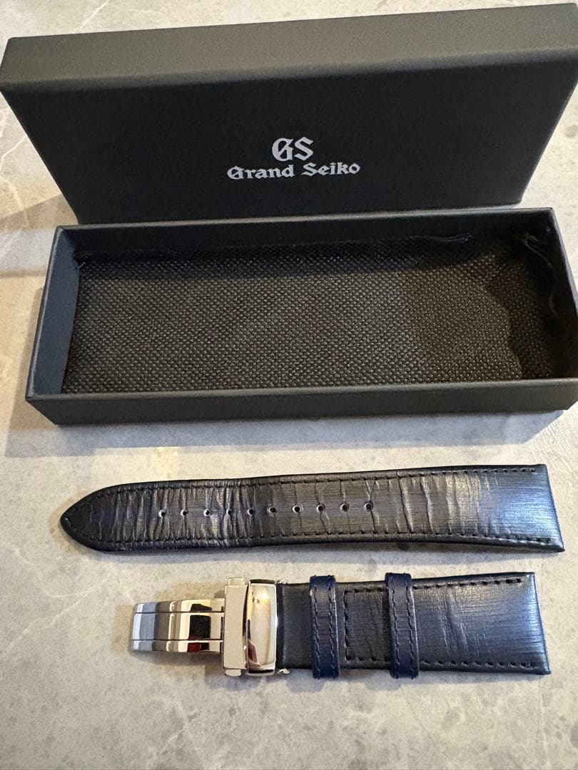 グランドセイコー レザーベルト ネイビー 白樺 22mm slgh005 - メルカリ