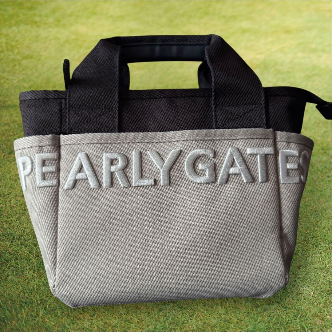 現行モデル　パーリーゲイツ　カートバッグ　トート　ハンドバッグ　黒　ベージュ PEARLY GATES（パーリーゲイツ）の「【PEARLY GATES】NEXT2 カート
