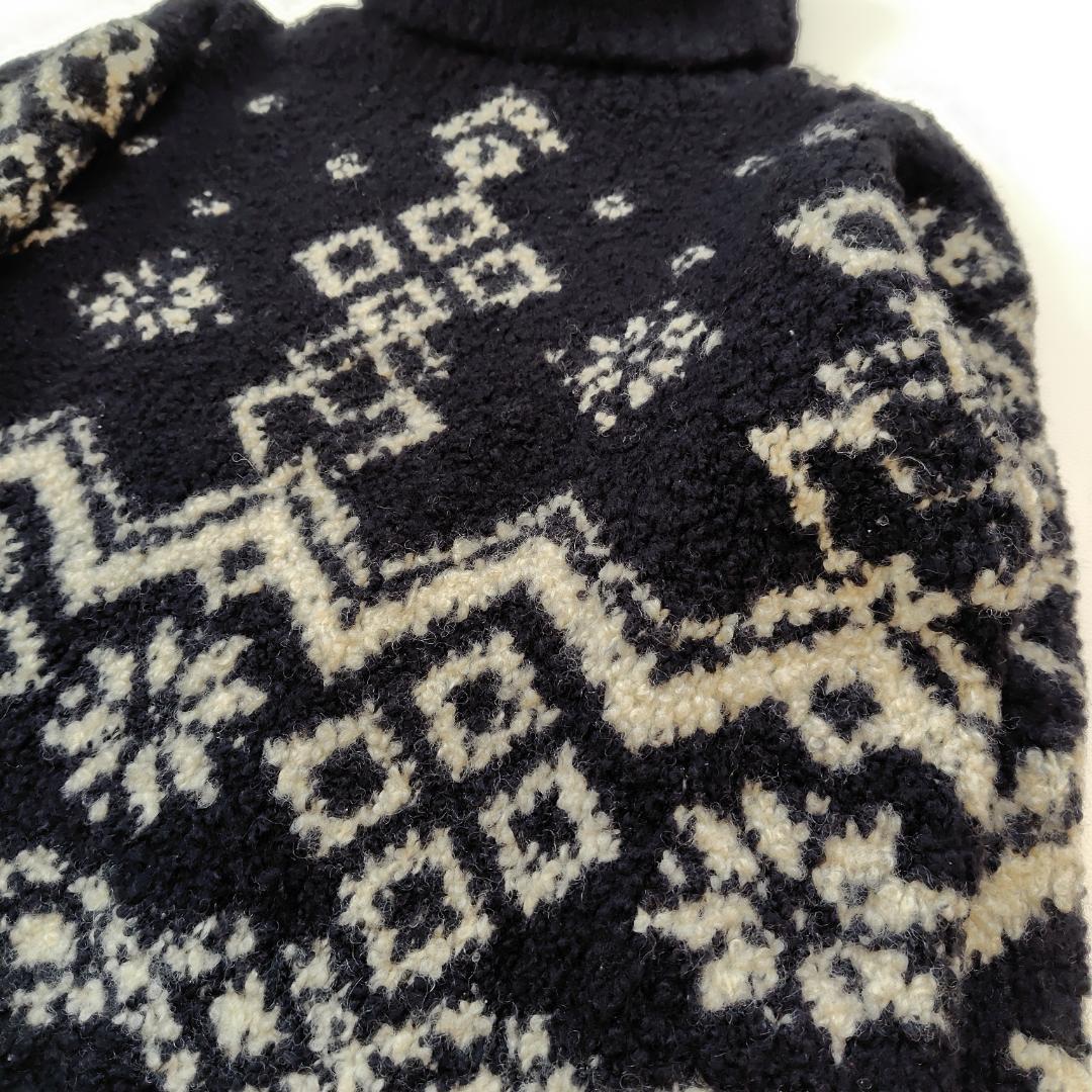 80s ヴィンテージ DKNY 手編み ハイネック ニット - メルカリ