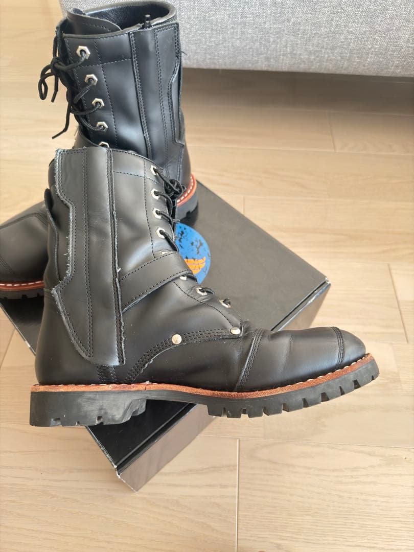 AVIREX レザー ブーツ ブラック　YAMATO 27.0cm