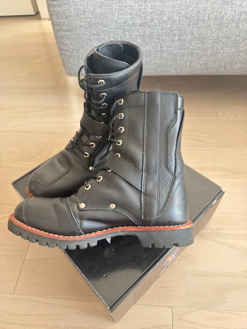 AVIREX レザー ブーツ ブラック　YAMATO 27.0cm